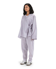 Linen Loose Pants - Gray
