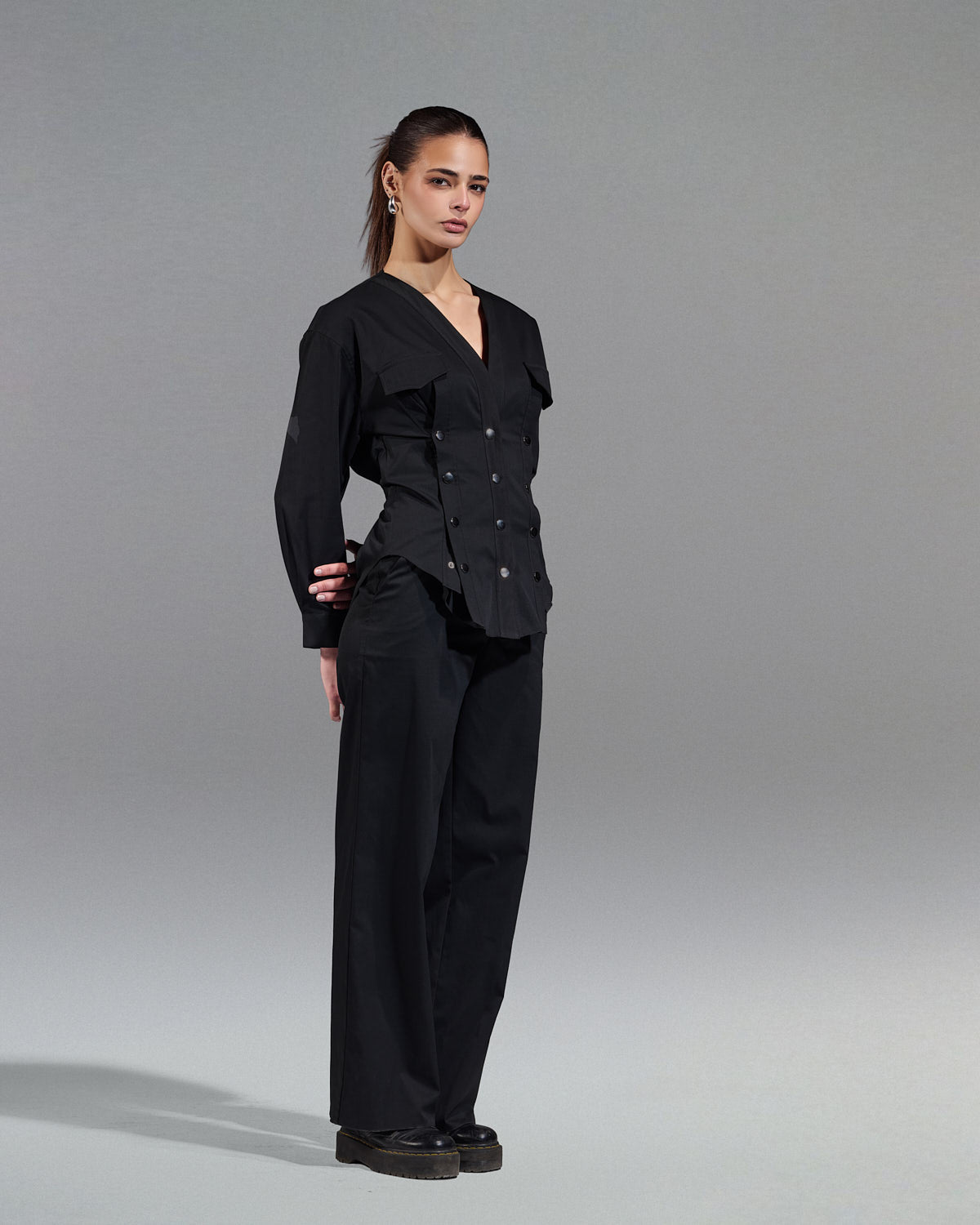 CHEMISE BLACK S26-CH09