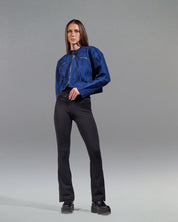 navy blue base with black woven pattern S26-J04