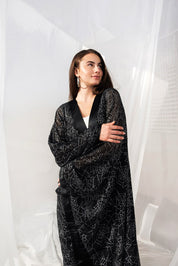 Bling caftan BLACK & SILVER