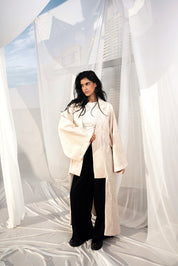 Dramatic Flow Caftan BEIGE