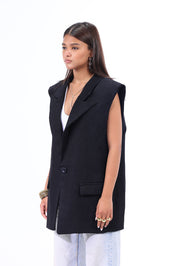 BKF BLAZER LINEN black