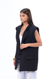 BKF BLAZER LINEN black