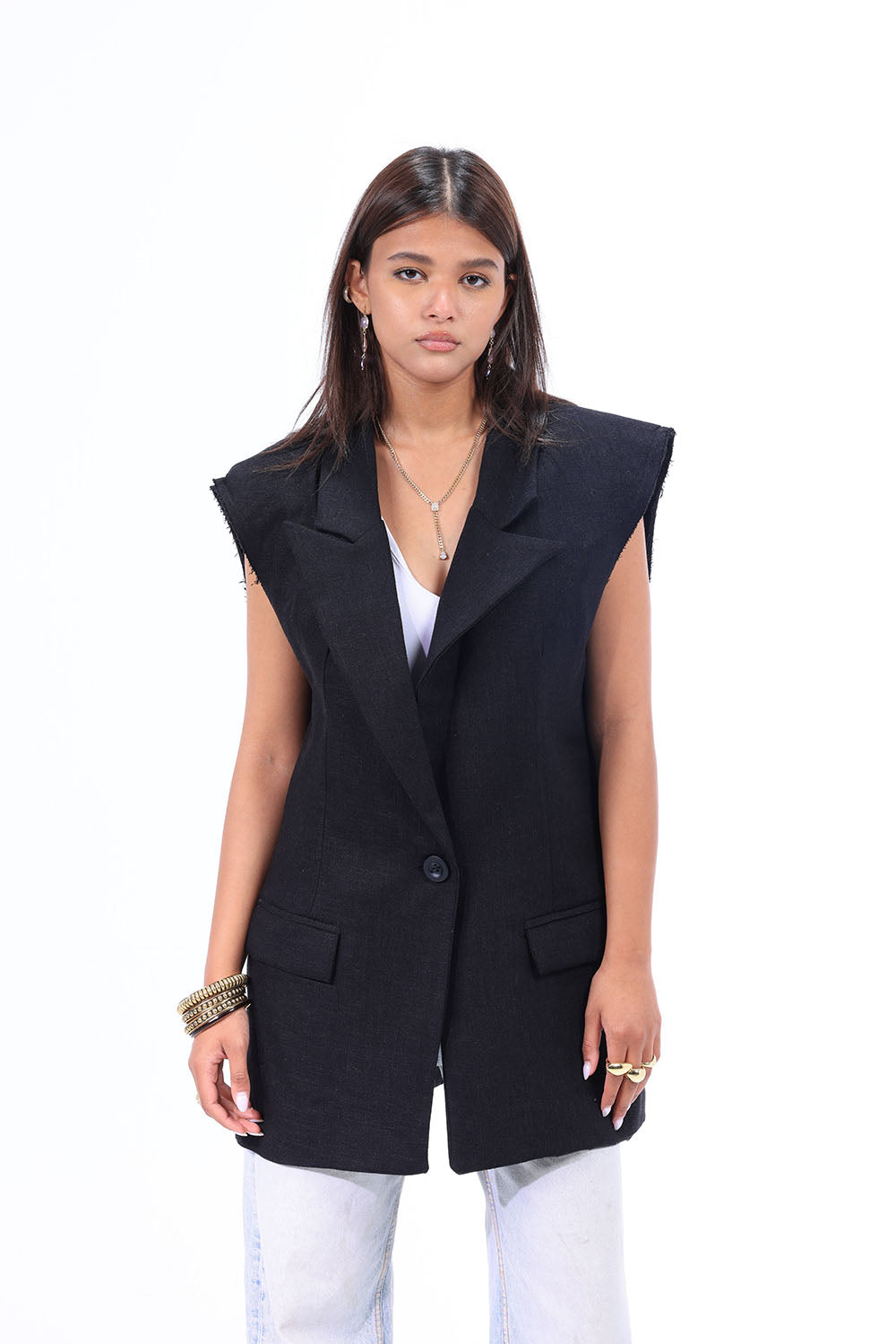 BKF BLAZER LINEN black