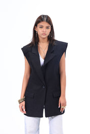 BKF BLAZER LINEN black