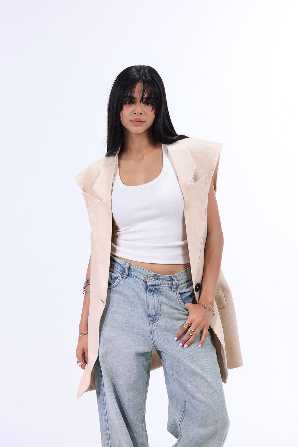 BKF BLAZER LINEN beige