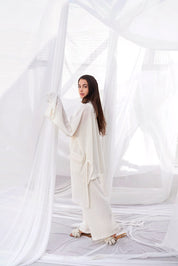 The Striped Breeze Caftan WHITE