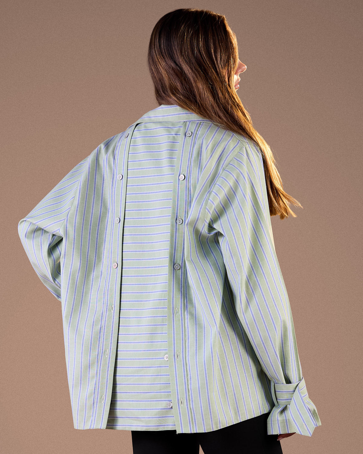 Light Green with White Stripes S26-CH08