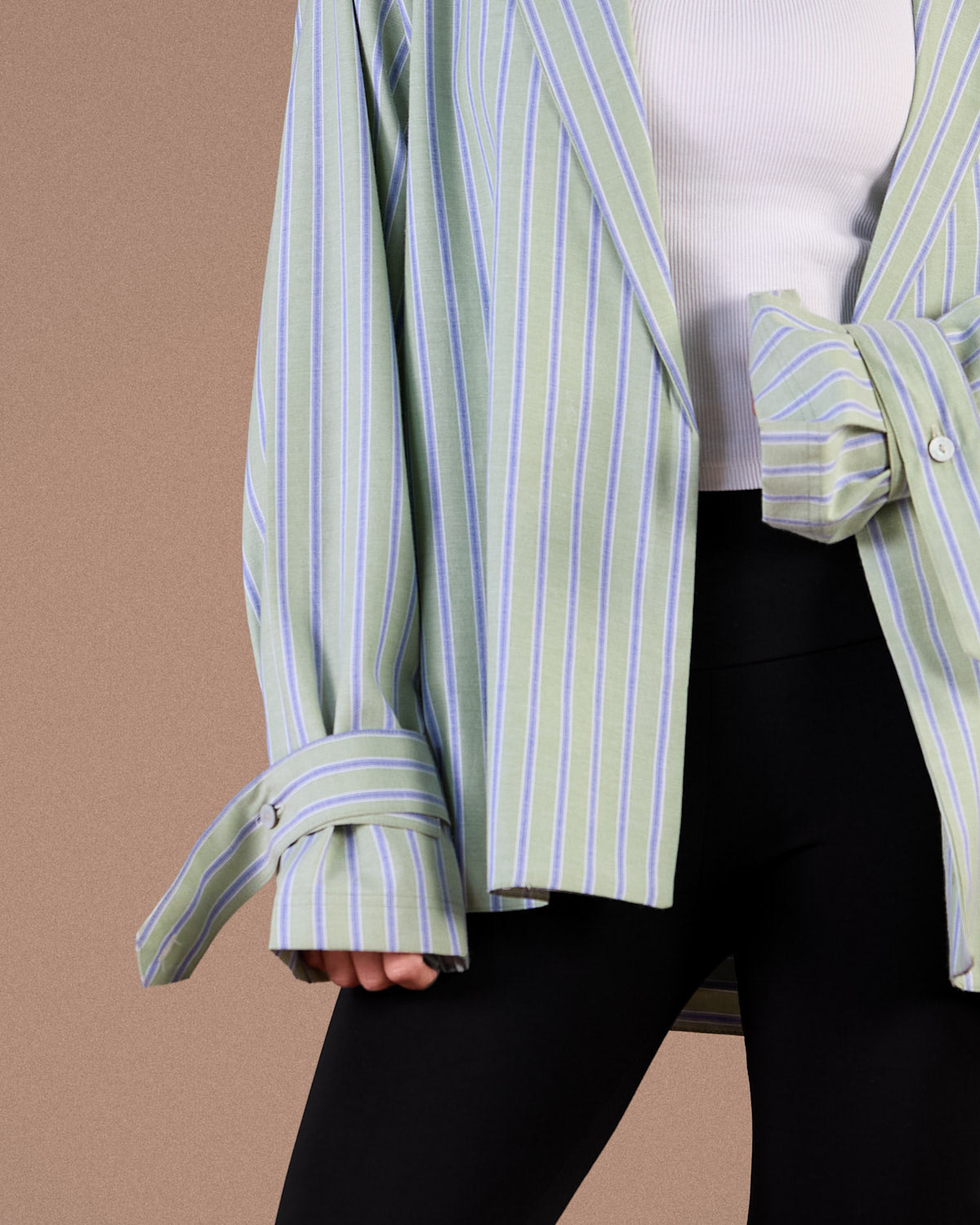 Light Green with White Stripes S26-CH08