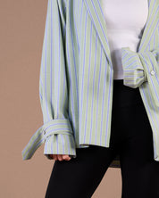 Light Green with White Stripes S26-CH08
