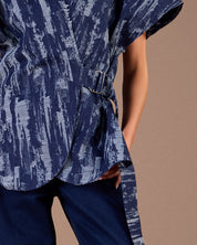 Navy Blue ripped denim S26-V22