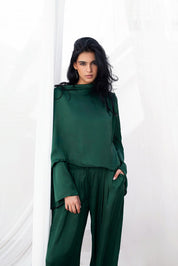 Satin Luxe Pants OLIVE