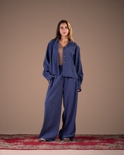 Copra wide pants DARK BLUE  S26-P19