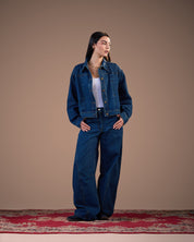 Indigo Ballon pants  S26-P15