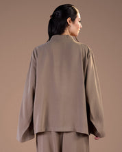 cropped copra shirt OLIVE S26-T20