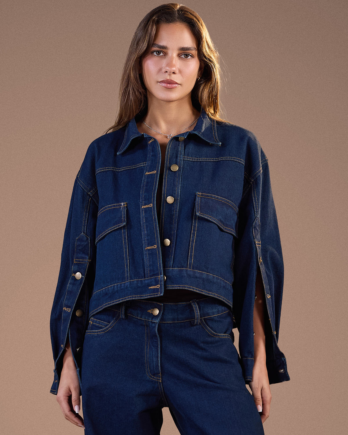 PANTS Wide-leg Denim Jeans  S26-P13