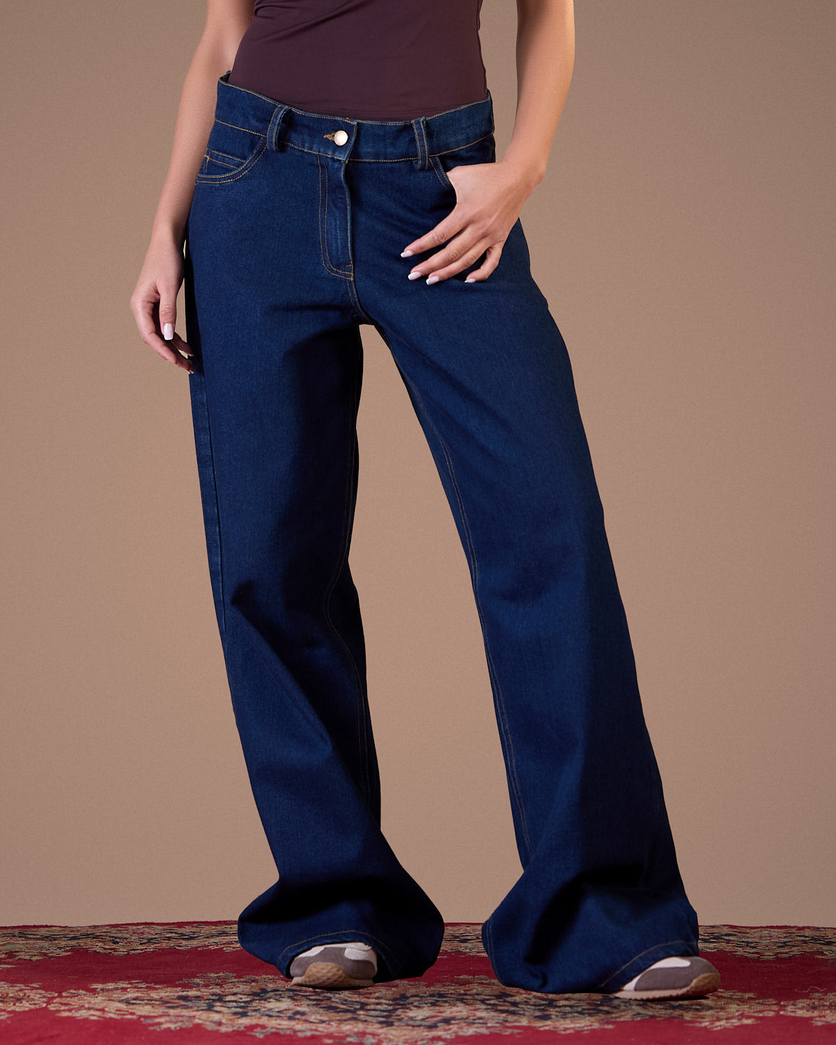 PANTS Wide-leg Denim Jeans  S26-P13