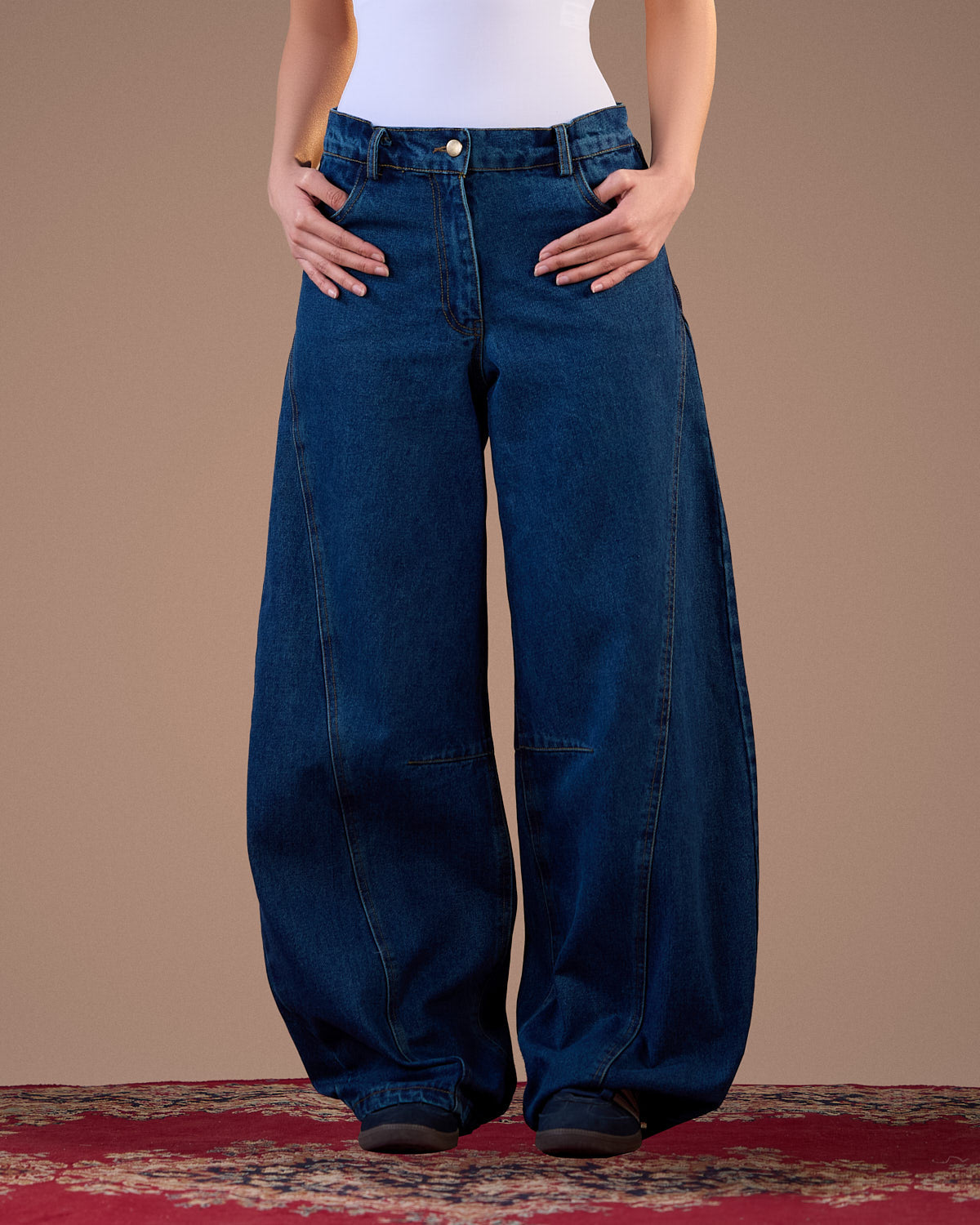 Indigo Ballon pants  S26-P15