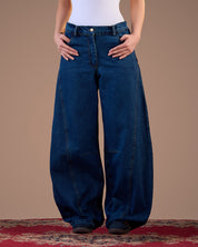 Indigo Ballon pants  S26-P15