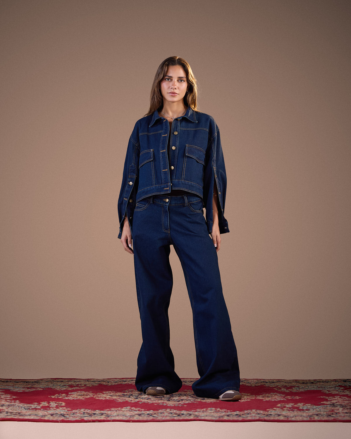 PANTS Wide-leg Denim Jeans  S26-P13