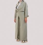 TLS PANTS SKIRT LINEN OLIVE