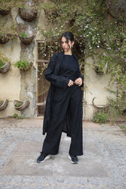 Linen Black Basic pants