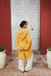 Yellow Turkish Linen Plain Top With Capishou