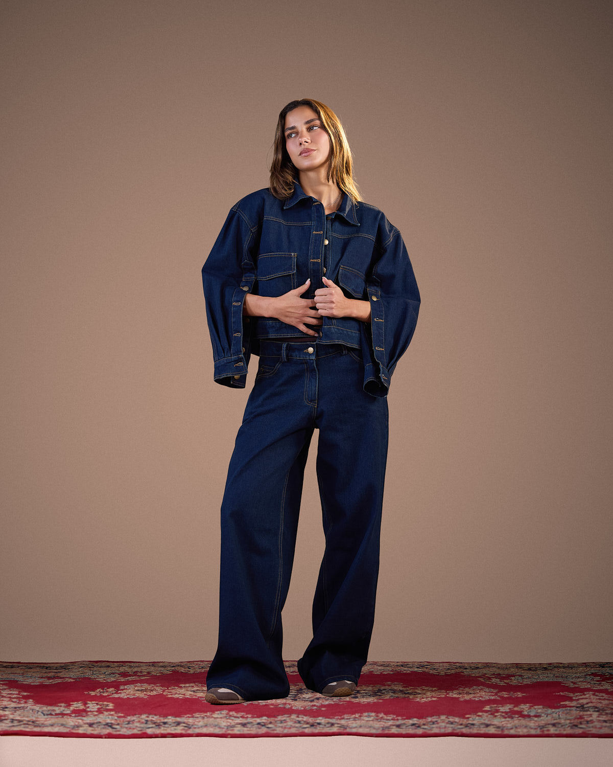 PANTS Wide-leg Denim Jeans  S26-P13