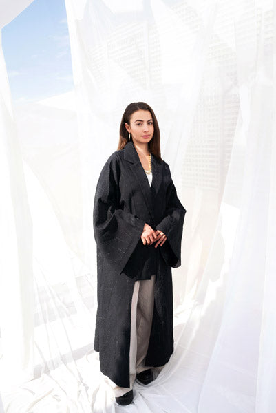 Dramatic Flow Caftan BLACK