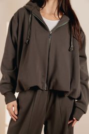 Balloon Jacket Dark Cafe