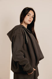 Balloon Jacket Dark Cafe