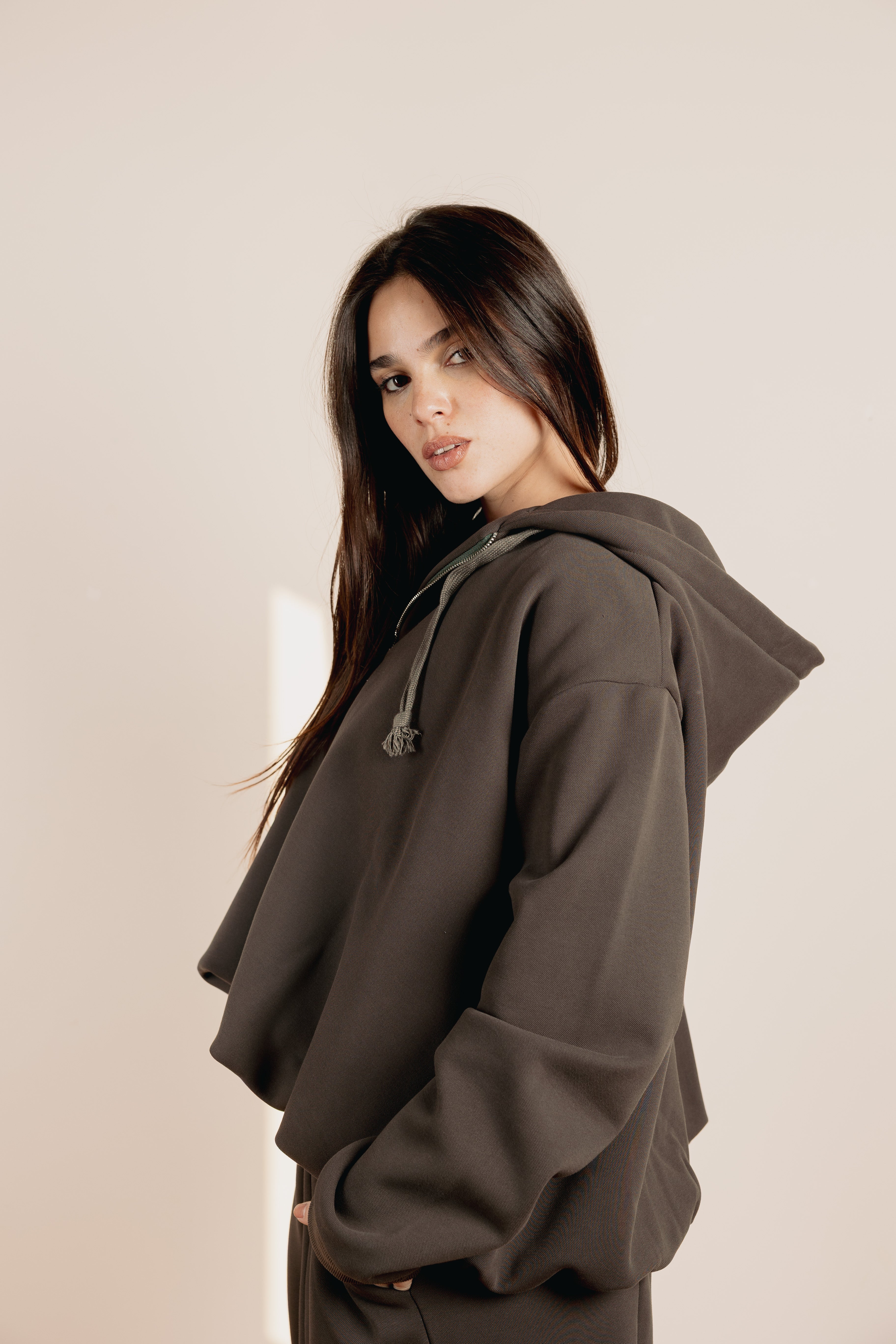 Balloon Jacket Dark Cafe