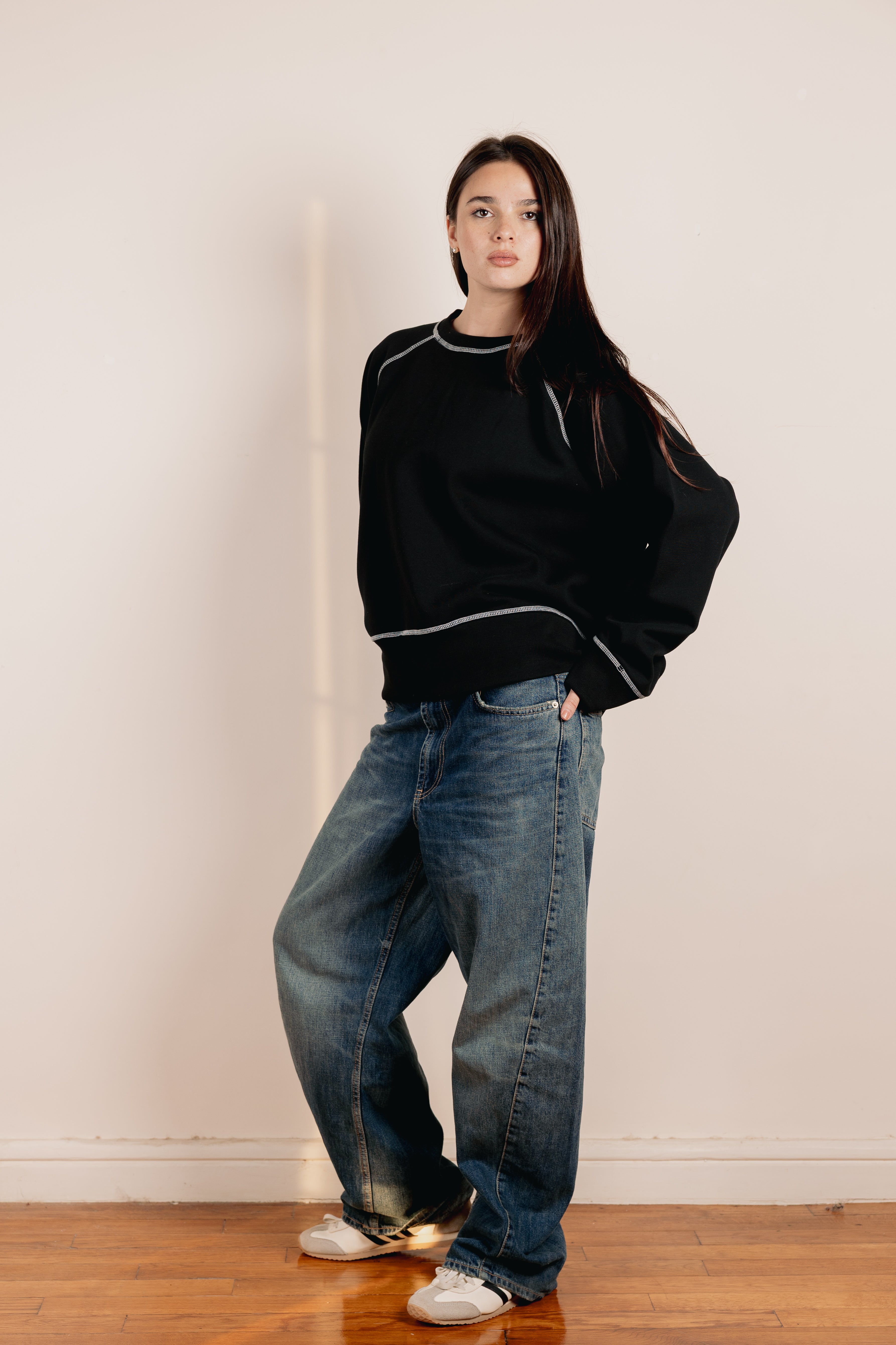 Oversized Crewneck Black