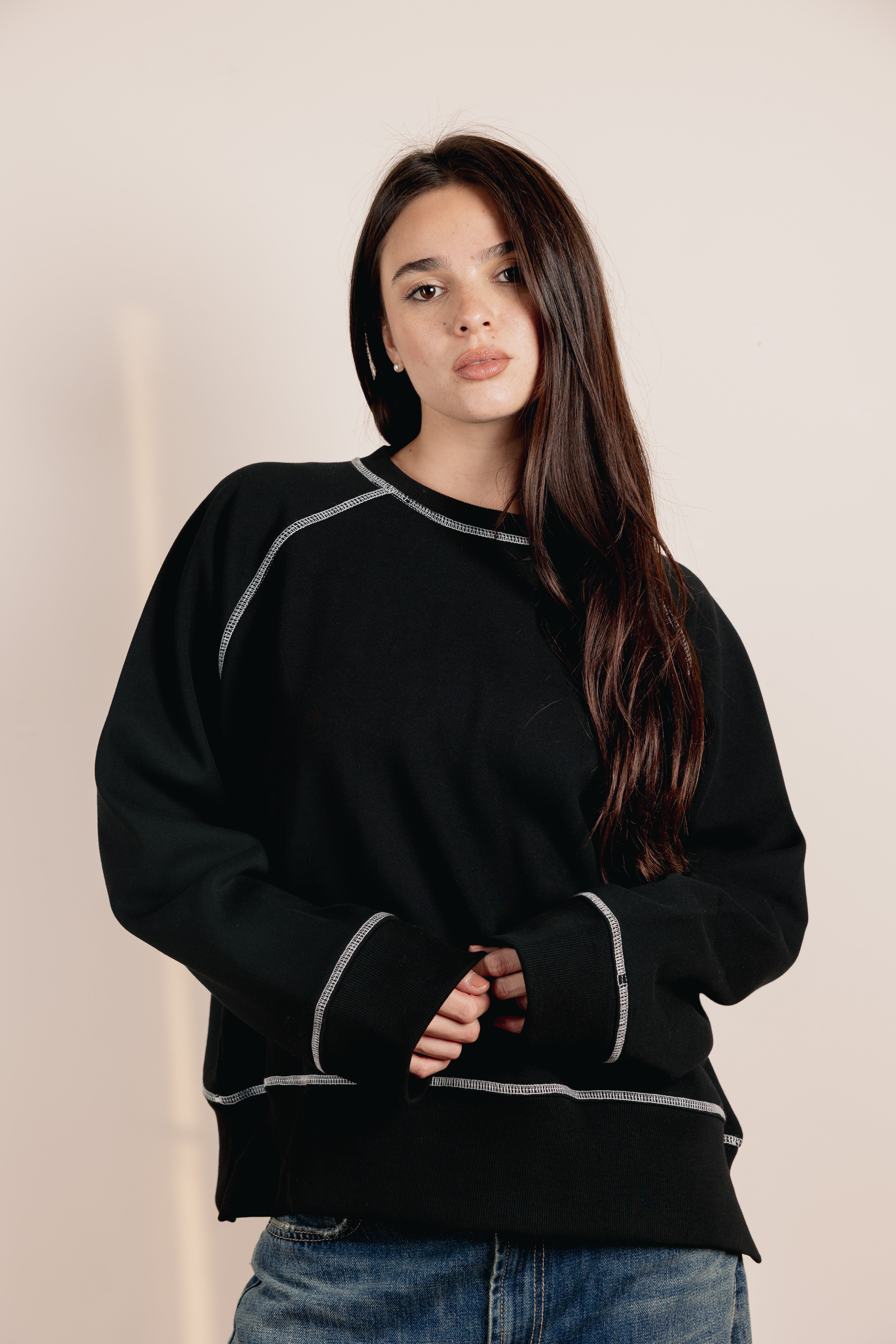 Oversized Crewneck Black