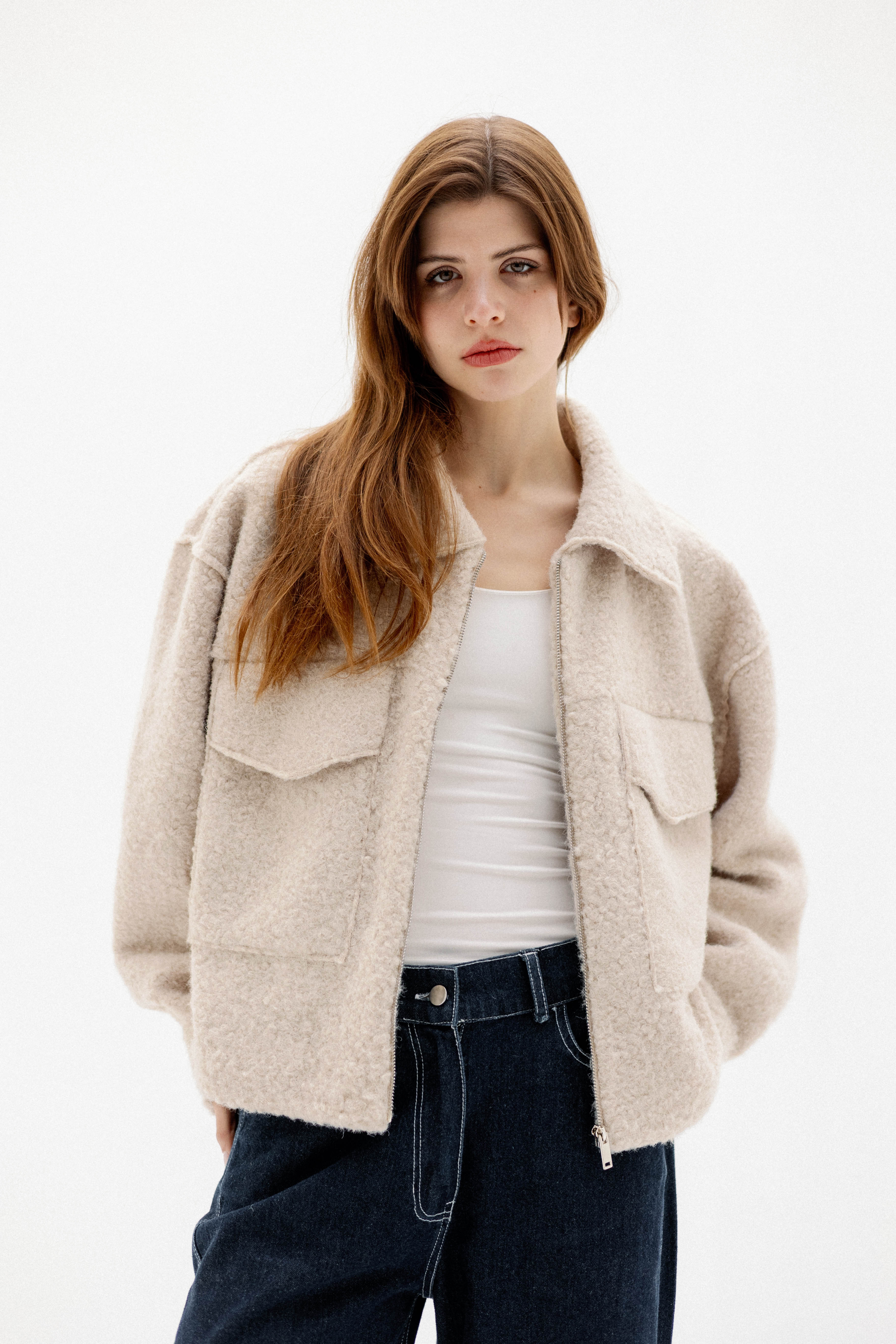 The cargo zip OFF WHITE