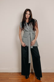 The bound vest  Grey