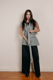 The bound vest  Grey