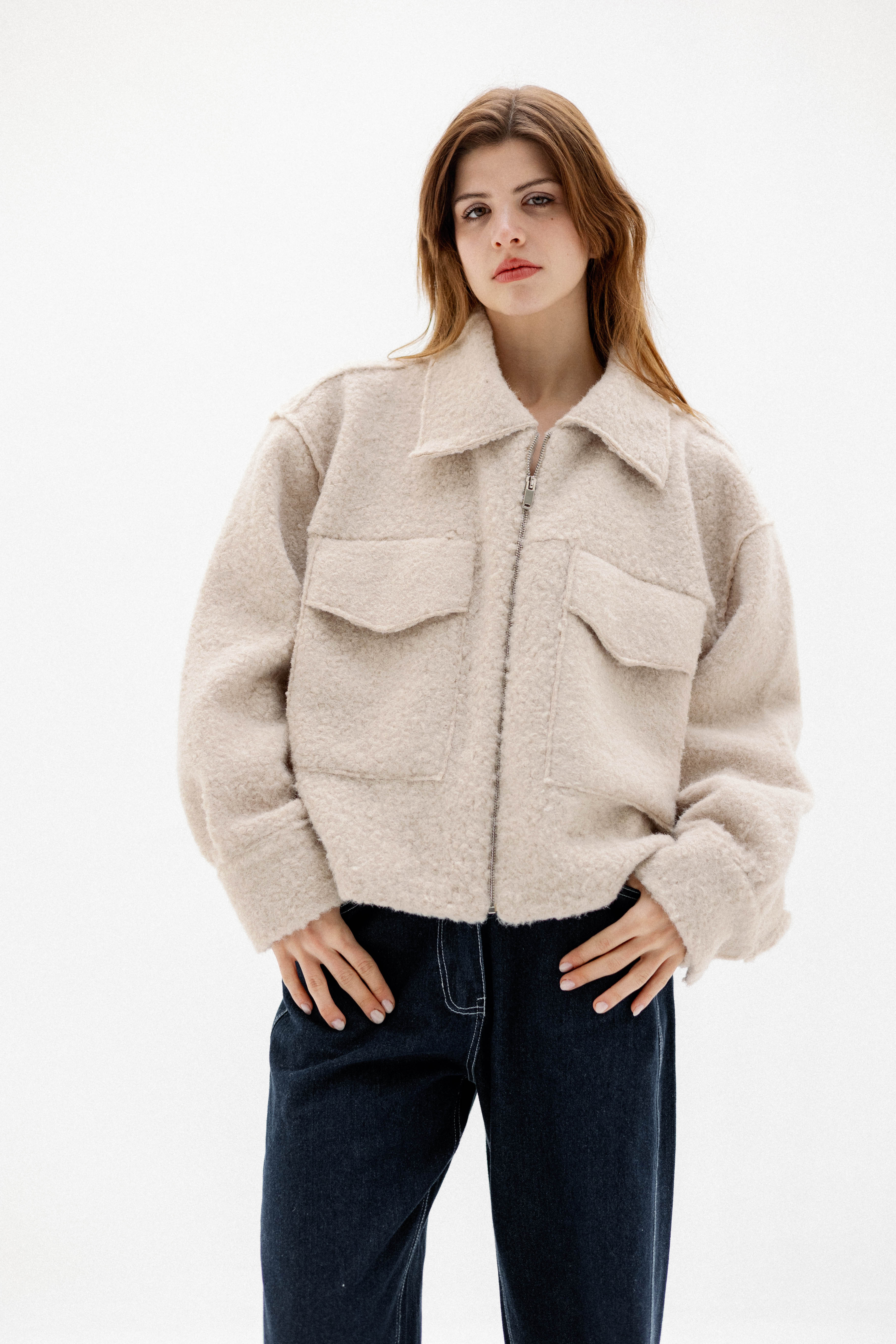 The cargo zip OFF WHITE