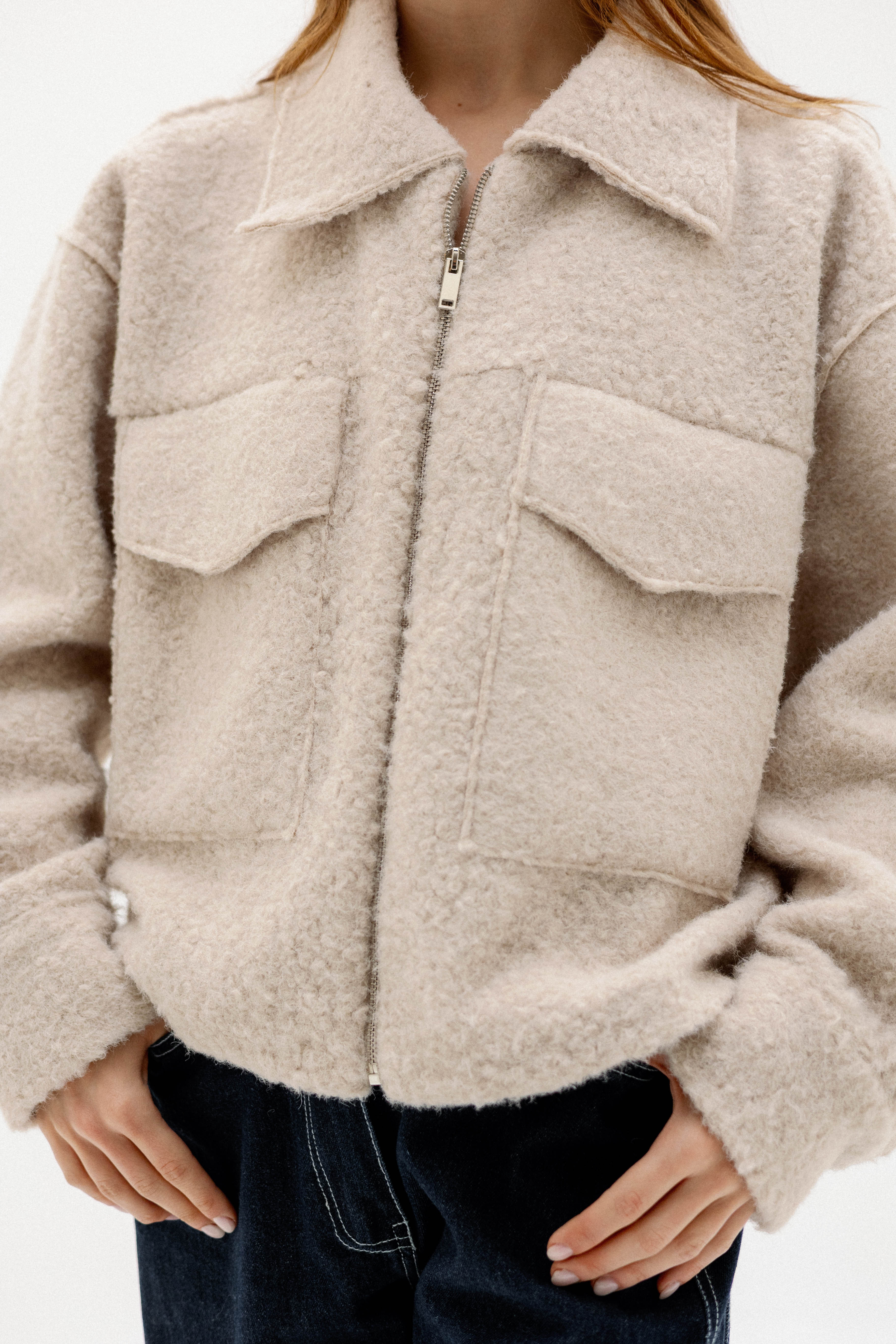 The cargo zip OFF WHITE