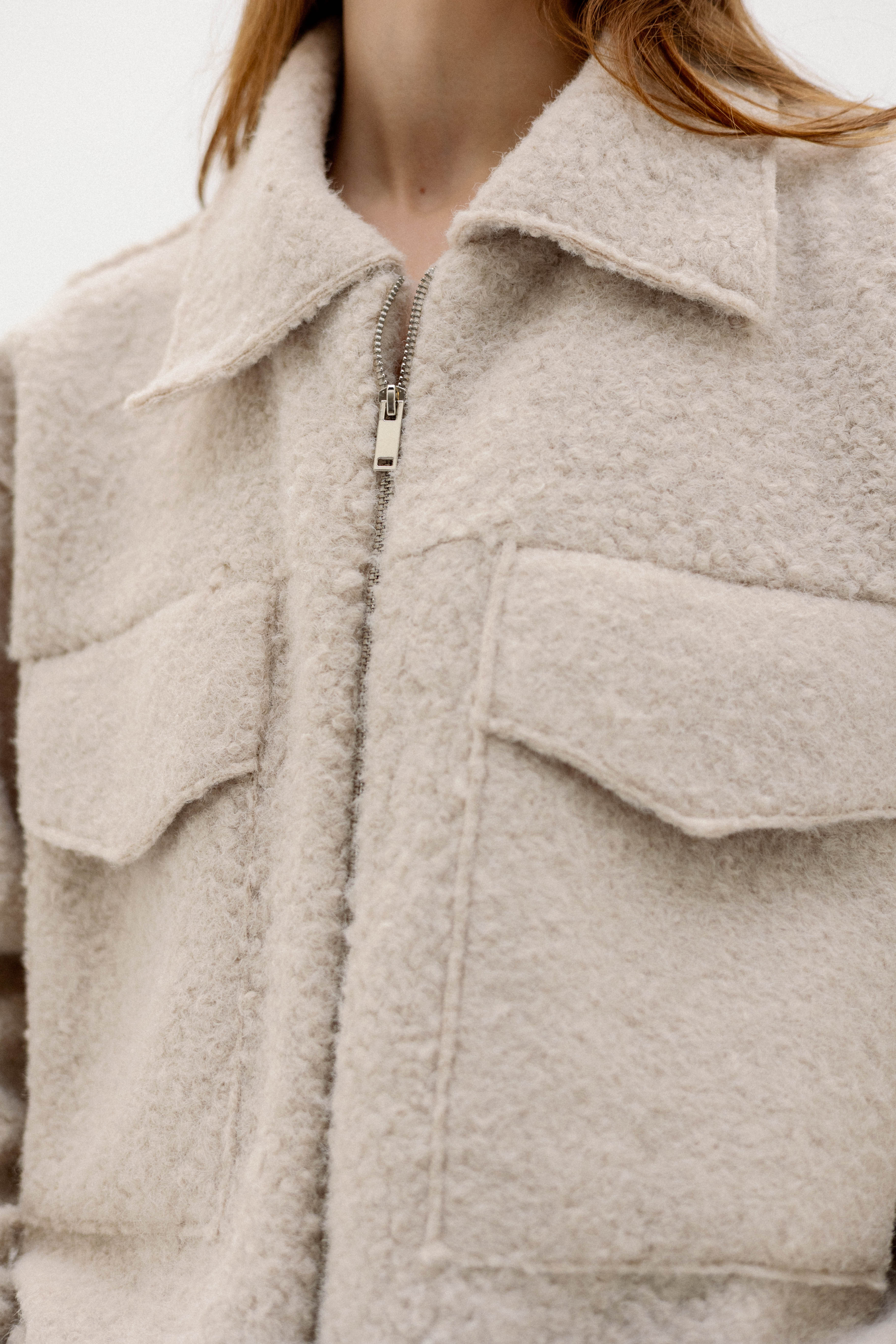 The cargo zip OFF WHITE