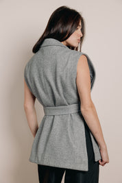 The bound vest  Grey