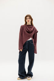 The loop jacket DARK RED