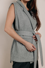 The bound vest  Grey
