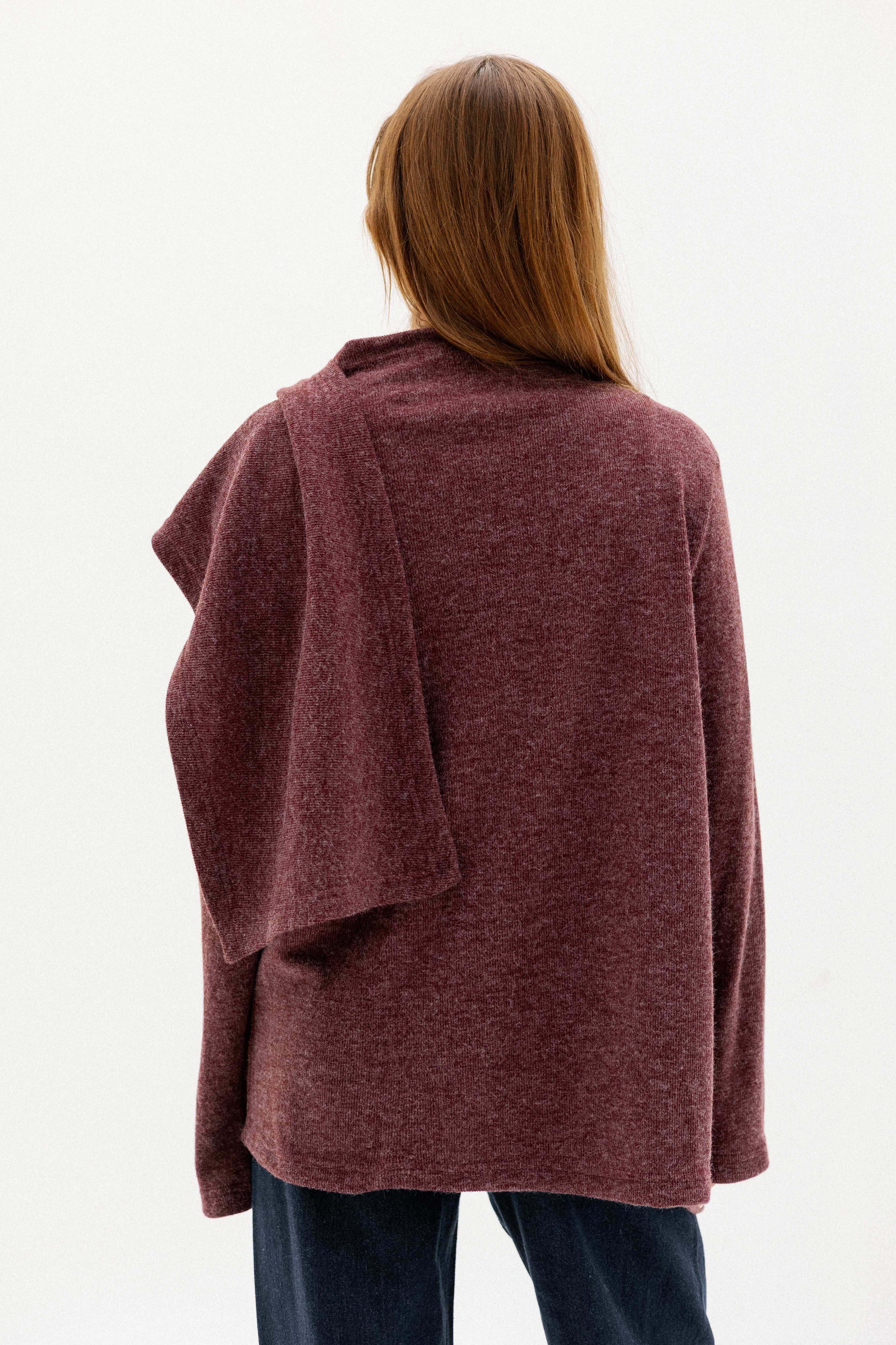 The loop jacket DARK RED