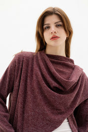 The loop jacket DARK RED