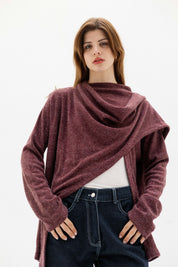 The loop jacket DARK RED