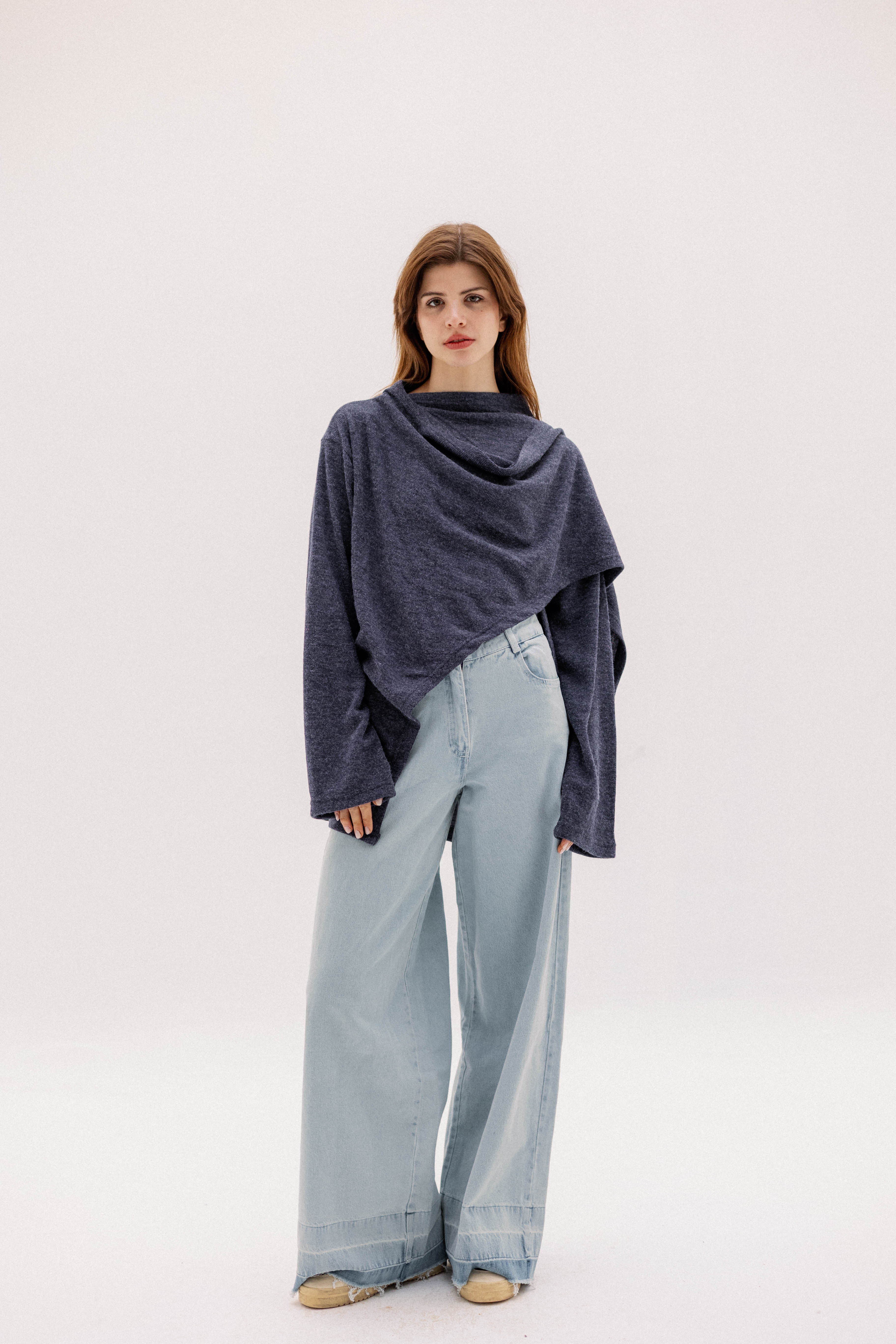 The loop jacket Navy Blue