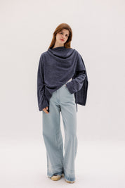 The loop jacket Navy Blue