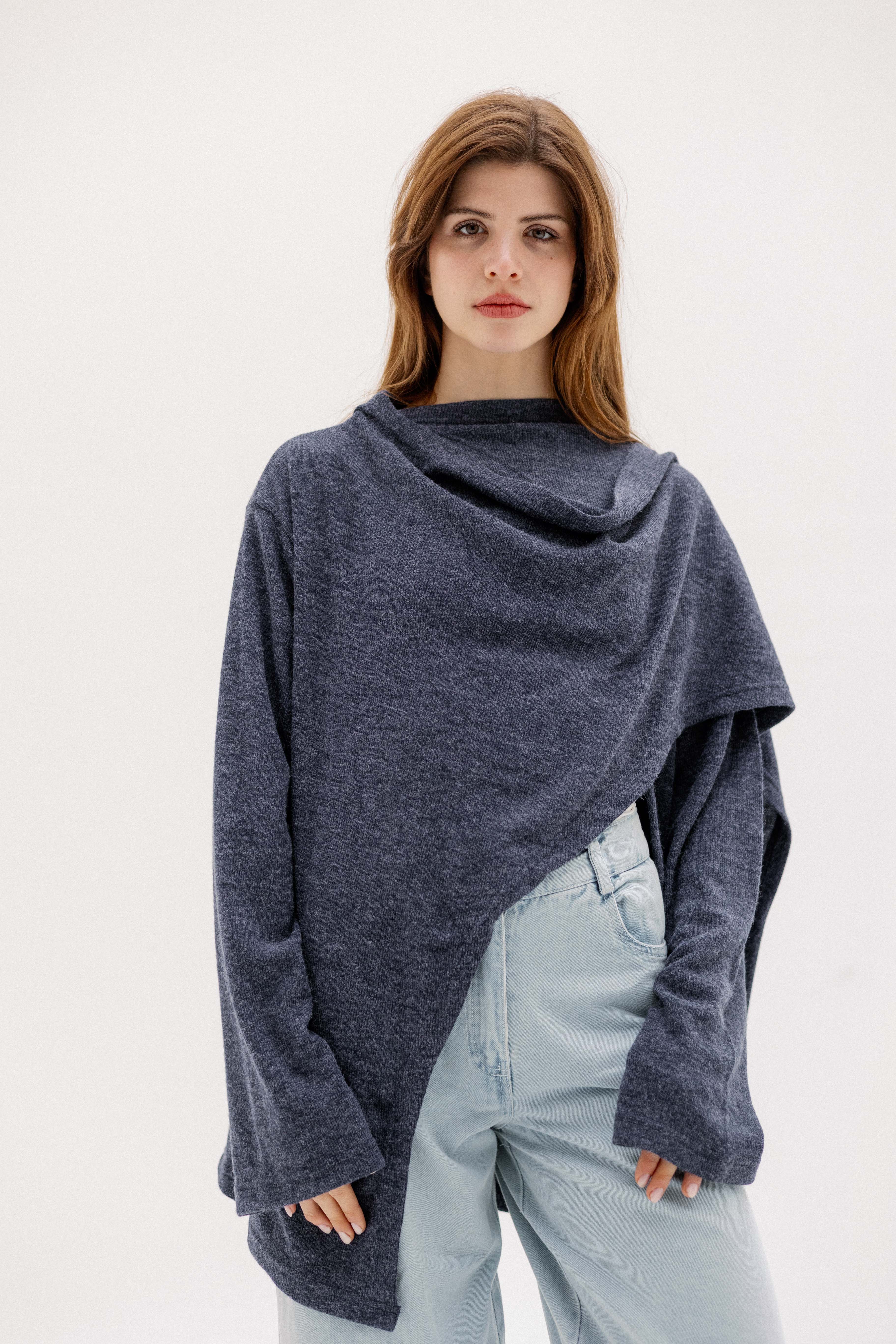 The loop jacket Navy Blue