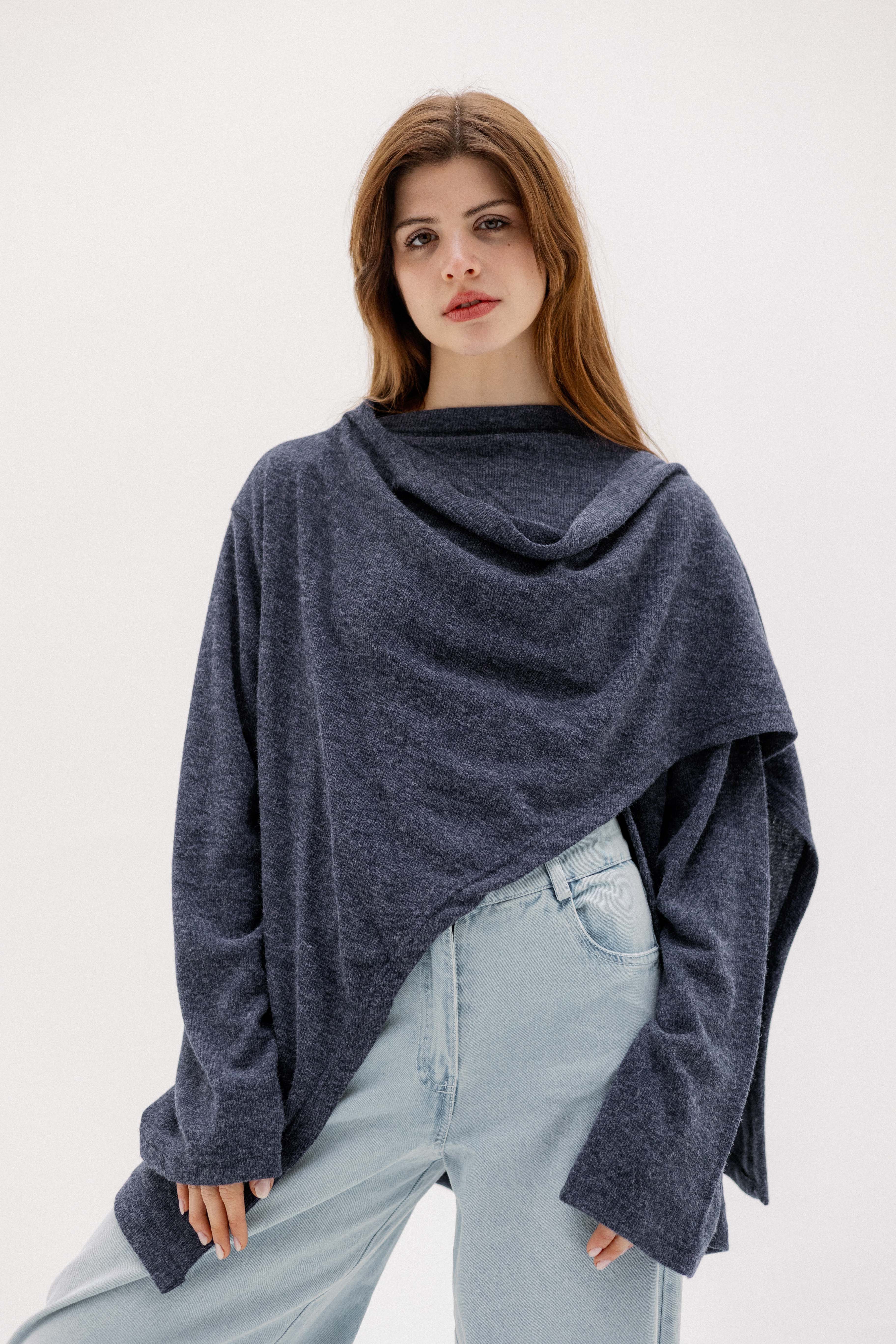 The loop jacket Navy Blue